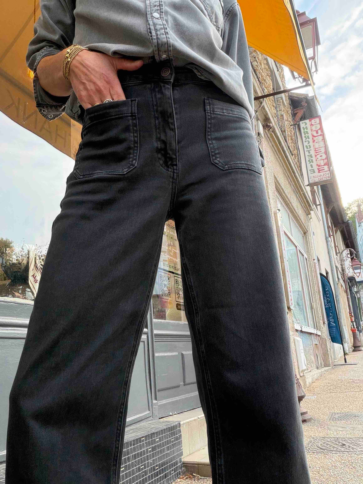 Jean The Frida Pacific drill black
