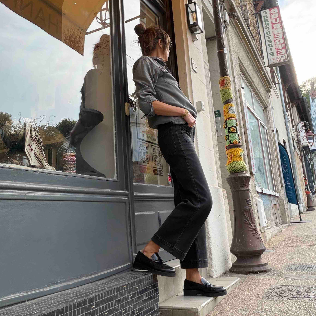 Jean The Frida Pacific drill black