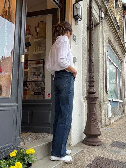 Jean Auteuil Alabama Blue Jersey wash