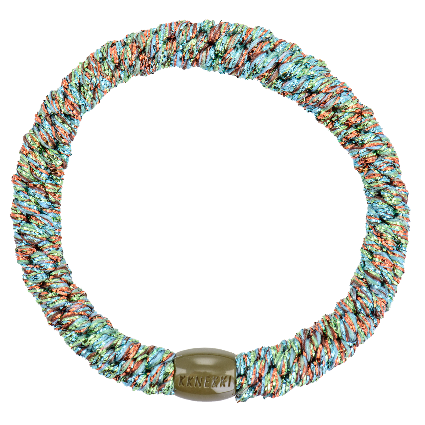 Bracelet/élastique Kknekki coral green glitter