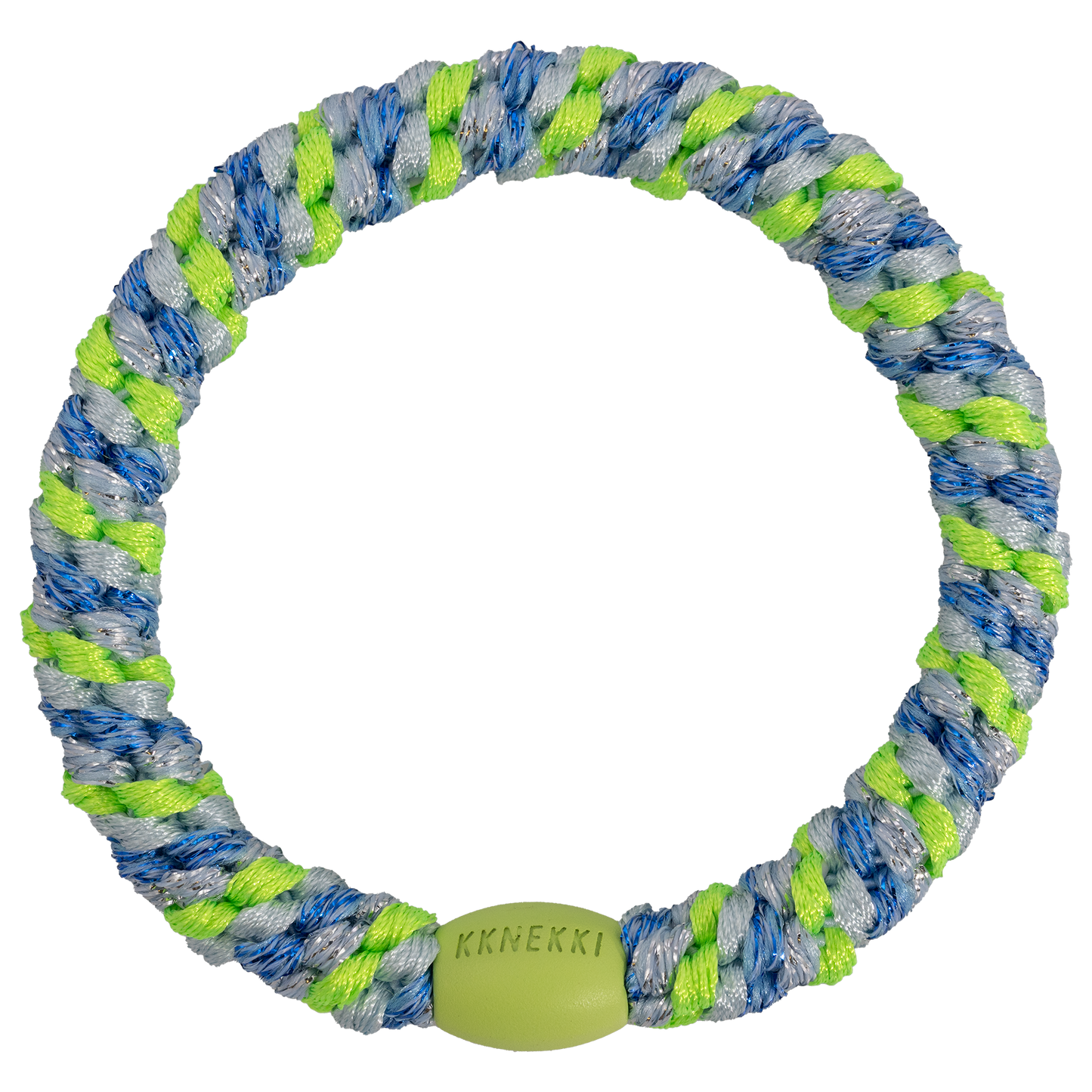 Bracelet/élastique Kknekki mix blue neon green