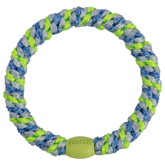 Bracelet/élastique Kknekki mix blue neon green