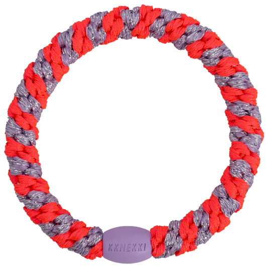 Bracelet/élastique Kknekki stripe lilac neon pink