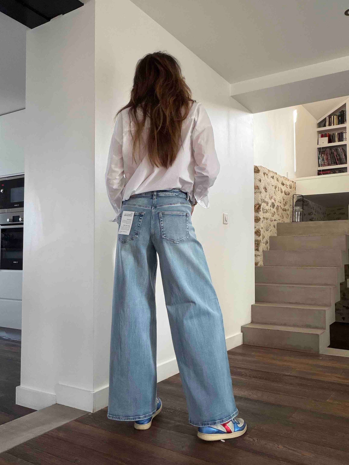 Jean à jambes larges MWKaro denim clair - My Essential Wardrobe