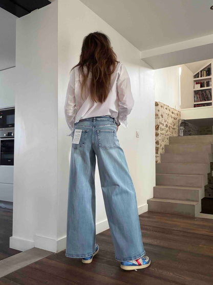 Jean à jambes larges MWKaro denim clair - My Essential Wardrobe