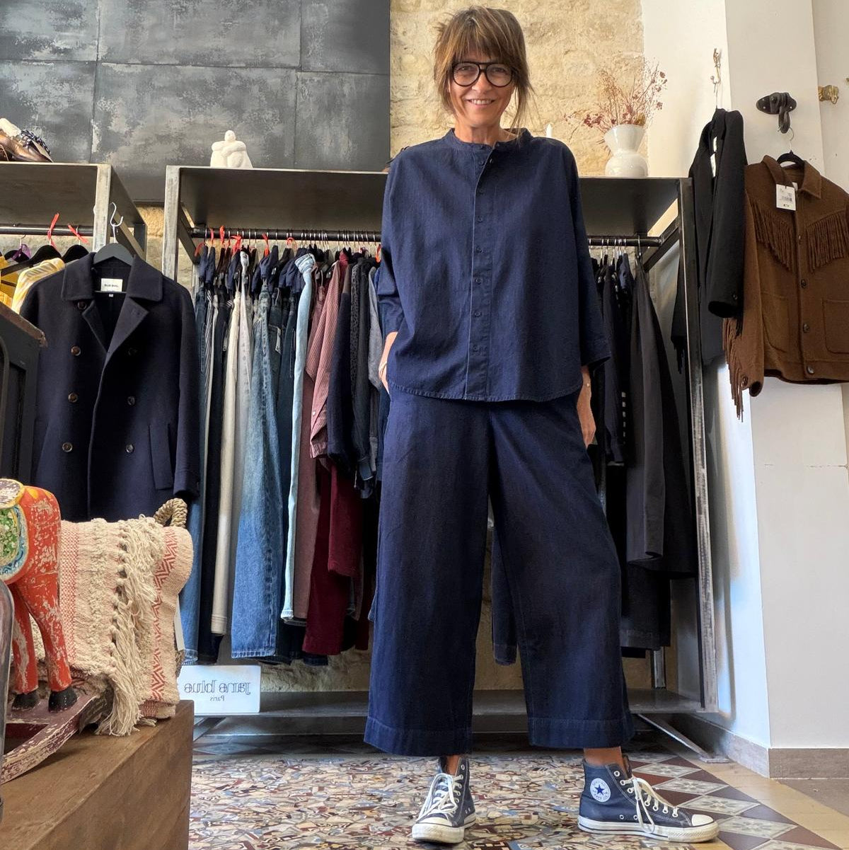 Pantalon New Copenhagen ankle dark denim