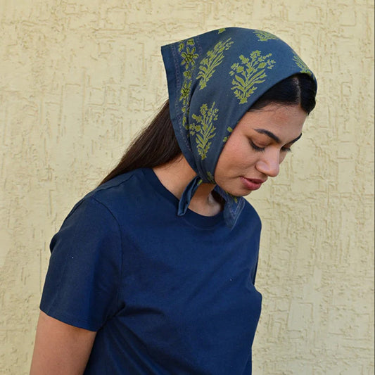 Petit foulard GALATIE Bleu marine