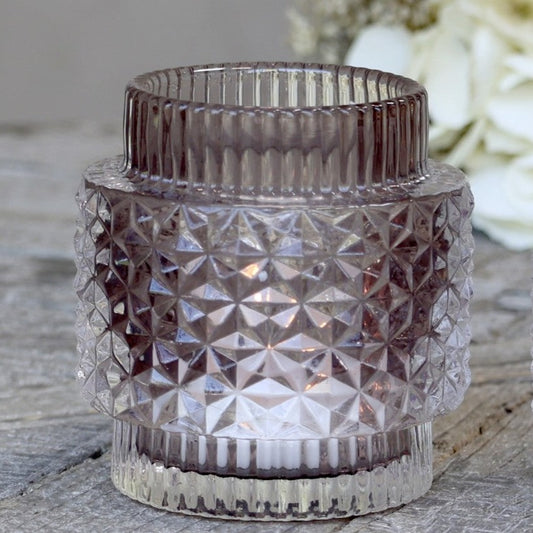 Tealight holder with pattern