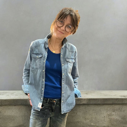 Carlotta denim shirt - Jane Blue