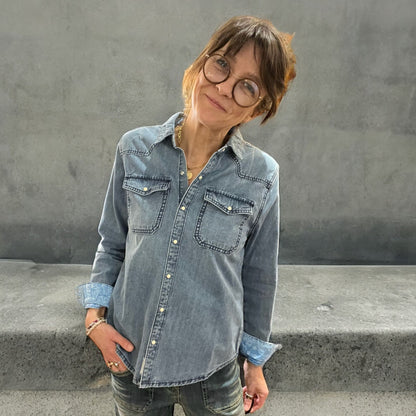 Carlotta denim shirt - Jane Blue