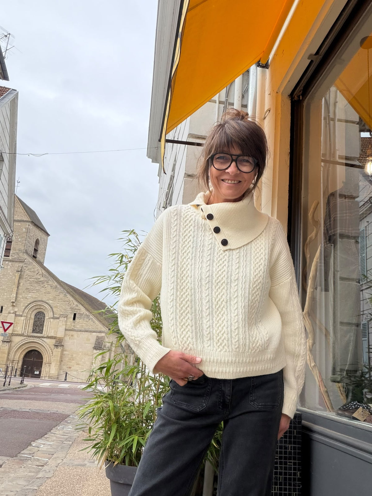 Pull Baxter milk - Maison Anje