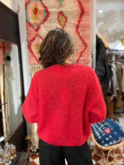 Pull Marina rouge - Margot Paris