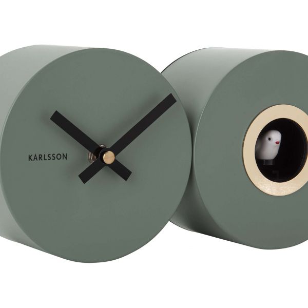 Horloge duo Cuckoo kaki