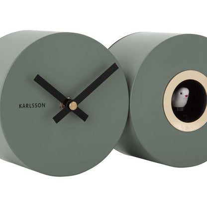 Horloge duo Cuckoo kaki