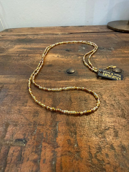 Bracelet/sautoir Riviera Mix or mordoré