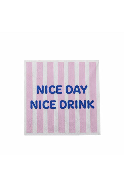 Rosy Serviette, Multicolore pack de 20