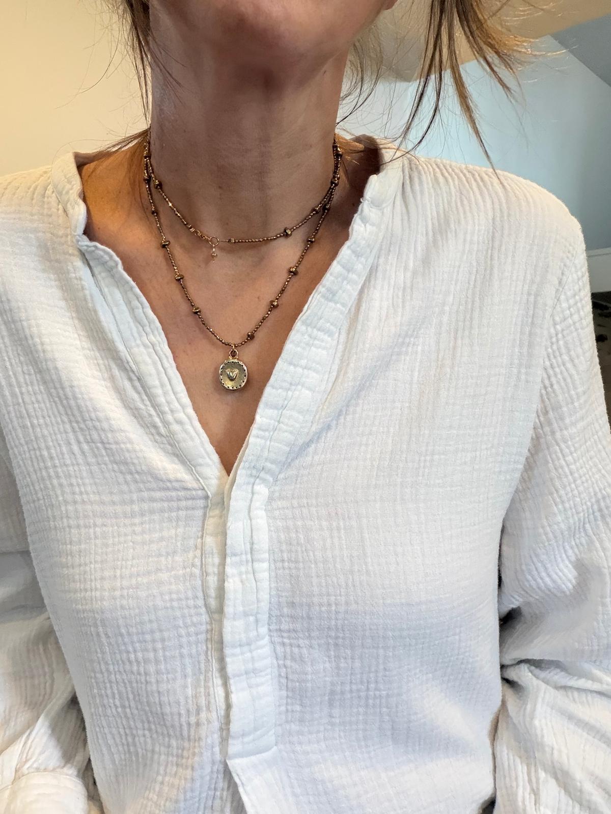 Sautoir Talisman doré