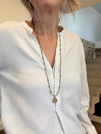 Sautoir Talisman doré