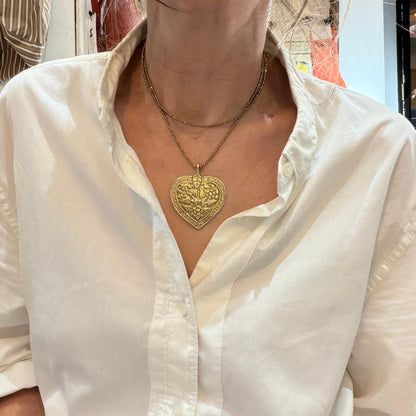 Sautoir Ceyla coeur travaillé