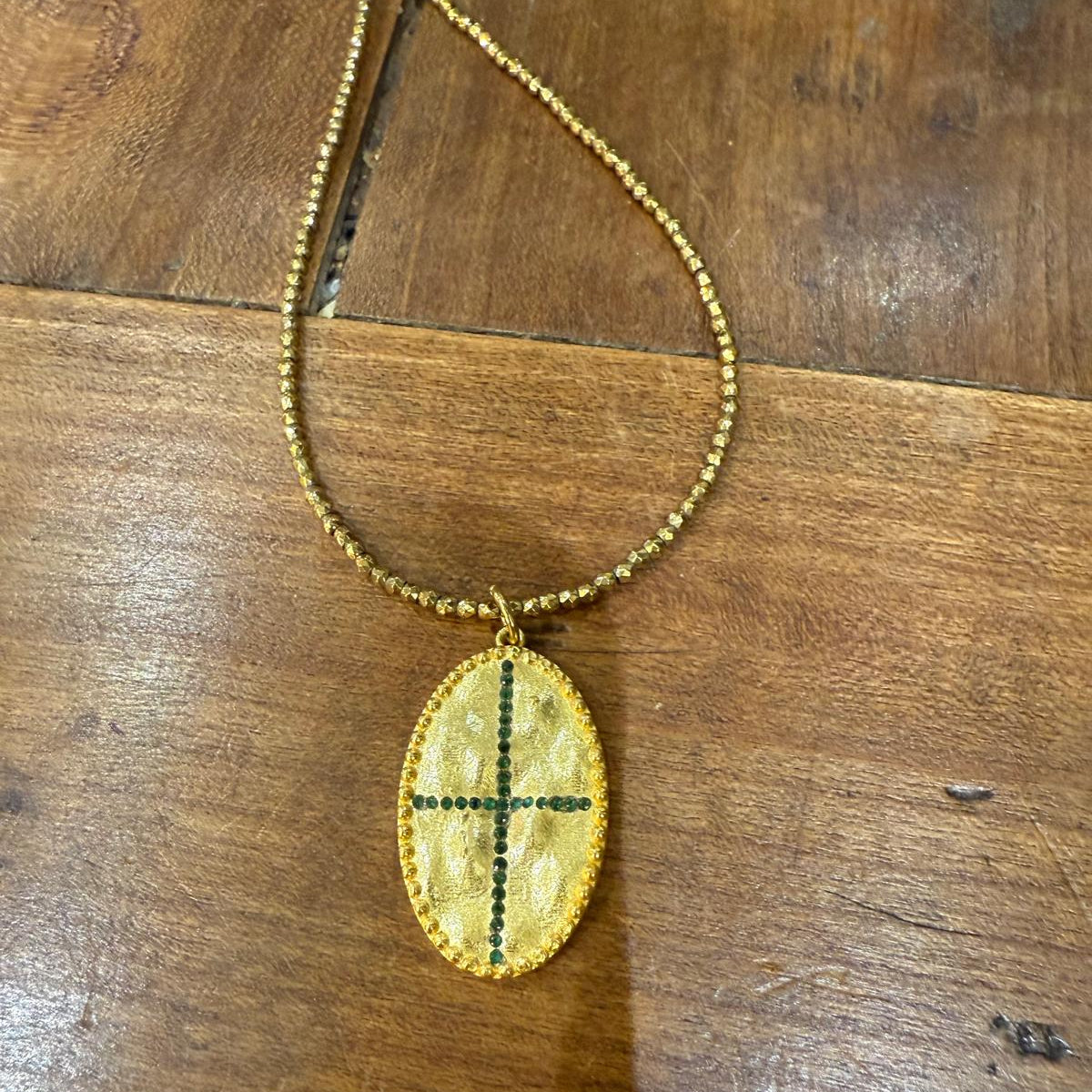 Sautoir Jai onyx vert