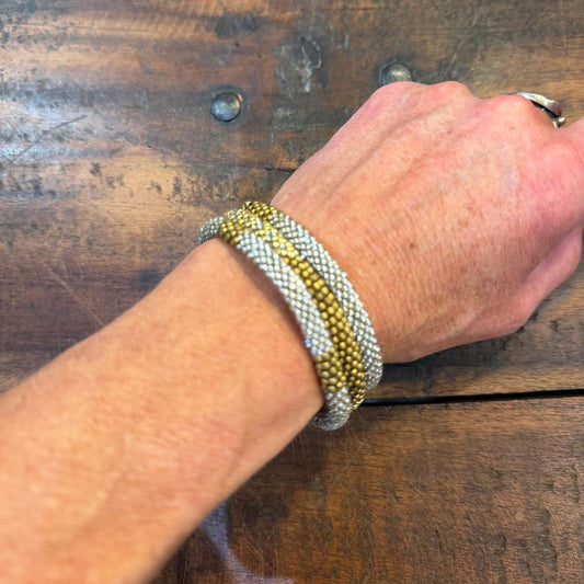 Trio de bracelets stardust hybride 003 argent