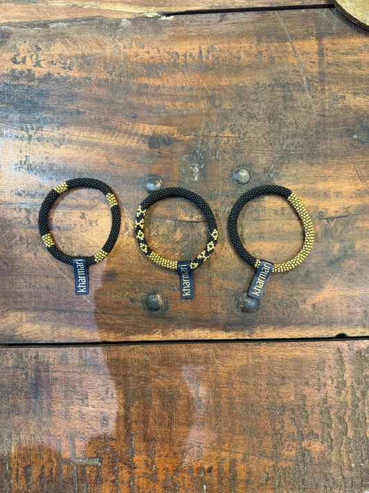 Trio de bracelets stardust hybride 001 - noir