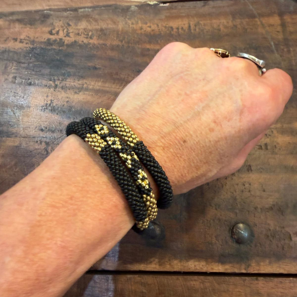 Trio de bracelets stardust hybride 001 - noir