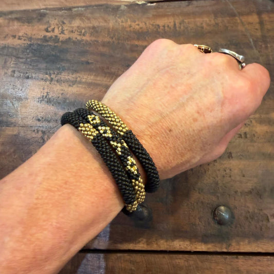 Trio de bracelets stardust hybride 001 - noir