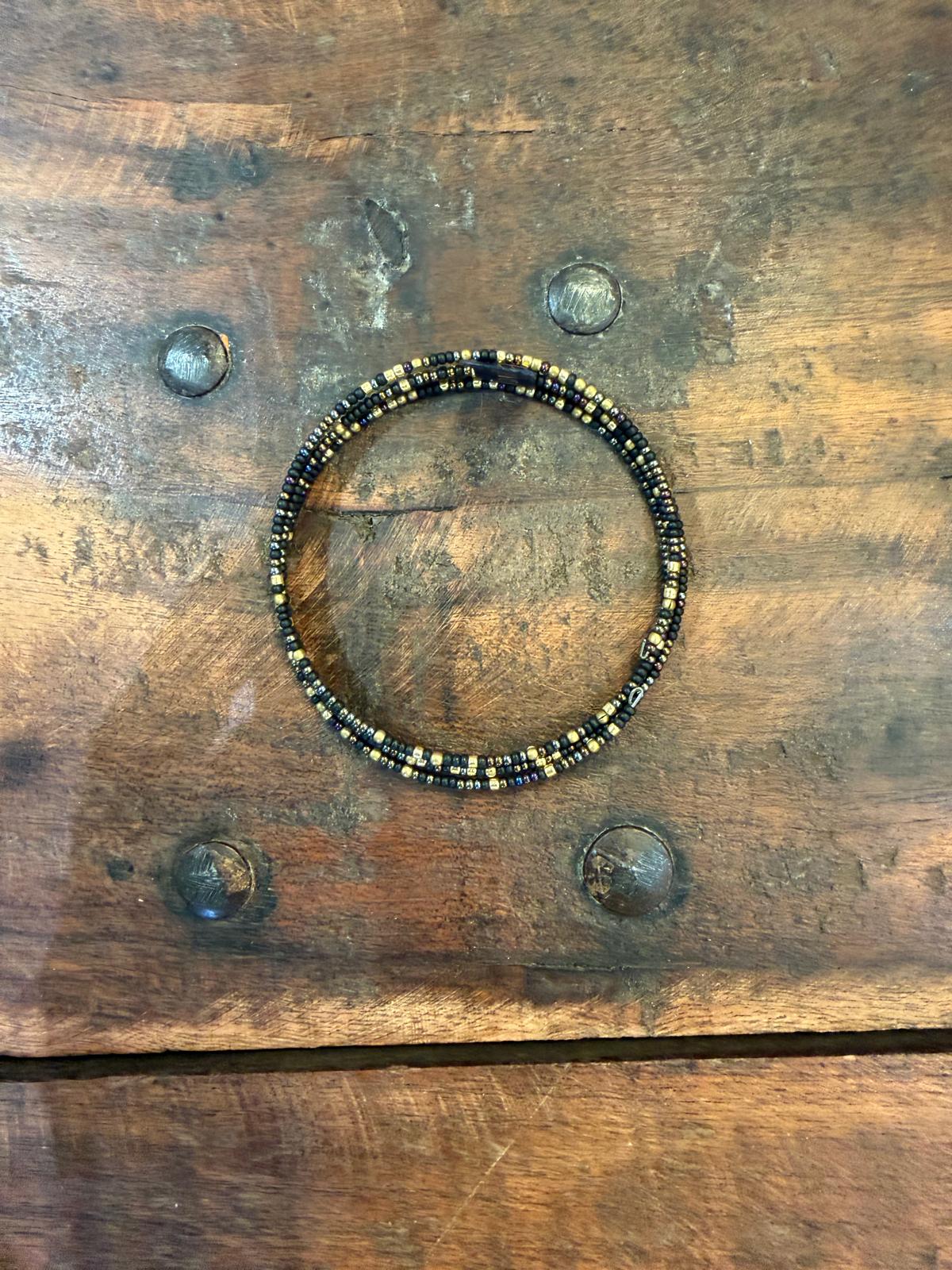 Bracelet Indreni thin mix 001 noir