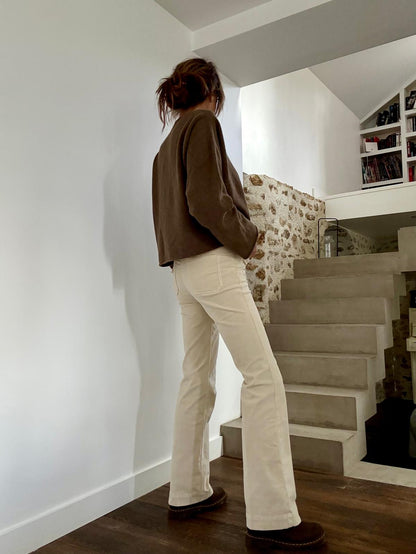 Velours Bastille écru