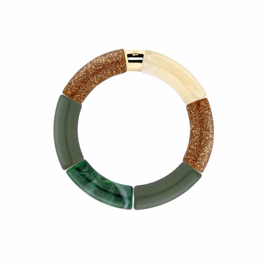 Bracelet Parabaya Verde ouro 1