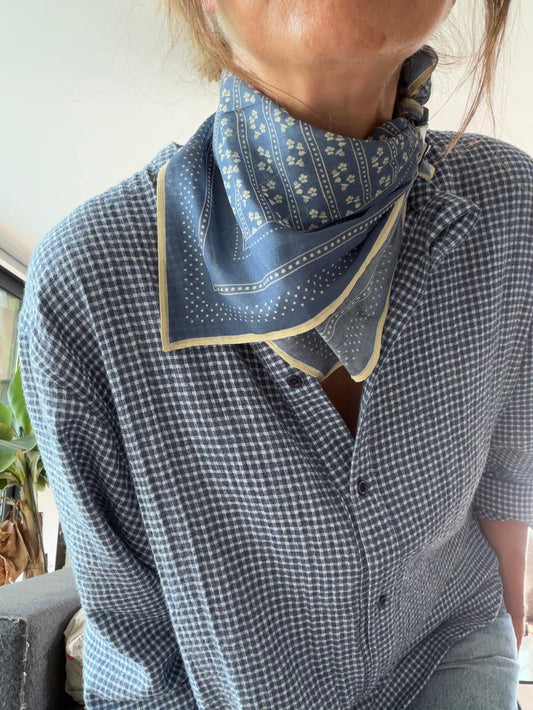 Foulard Talianna Cotta vintage blue