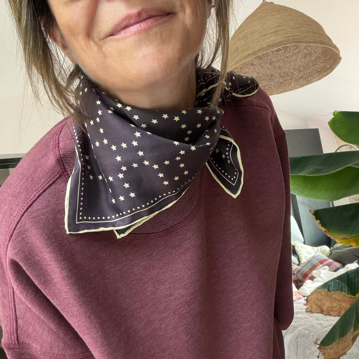 Scarf Starlie Grid Sia chocolate torte