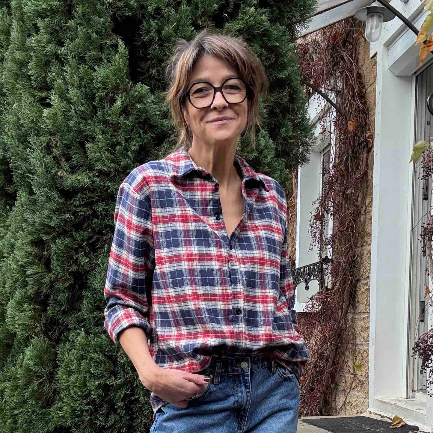 Chemise à carreaux Arlette