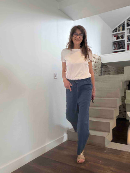 Babakar navy trousers - Hod Paris