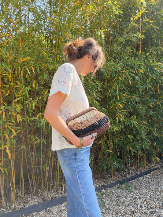 Sac pochette Bali chocolat