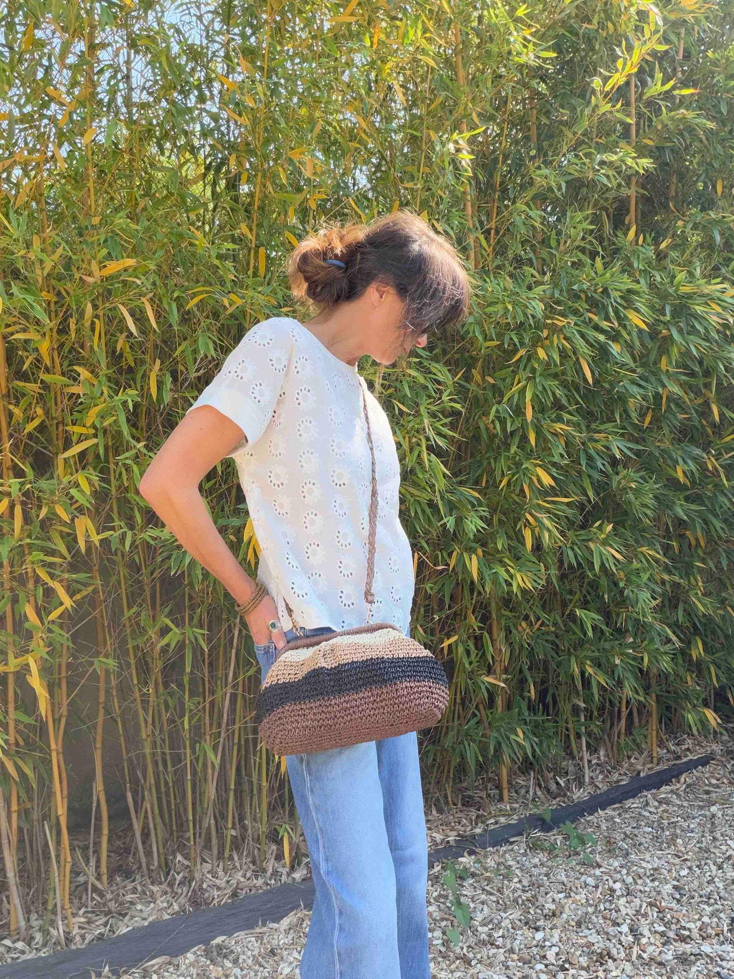 Sac pochette Bali chocolat