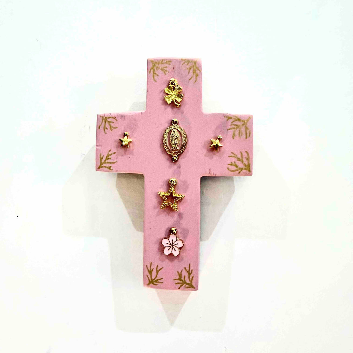 Grande croix en bois Garance x Virgile - Baby