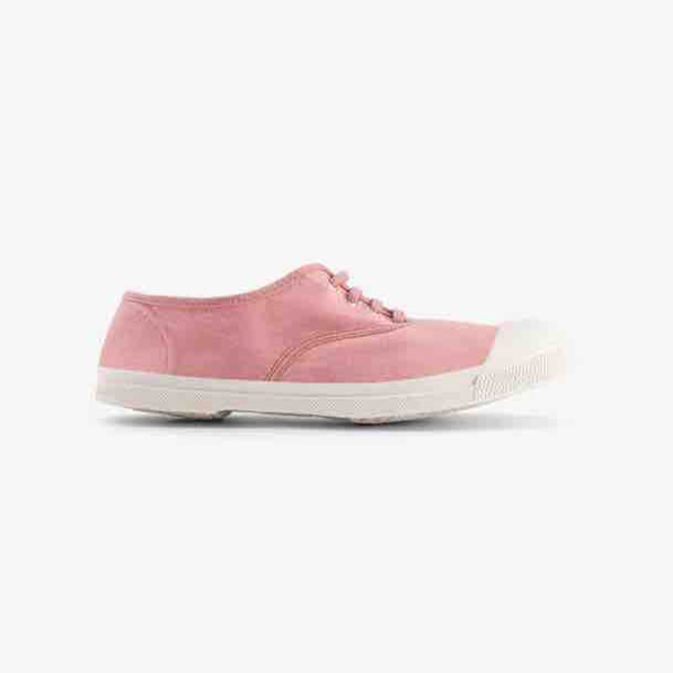 Tennis à lacets Bensimon - rose