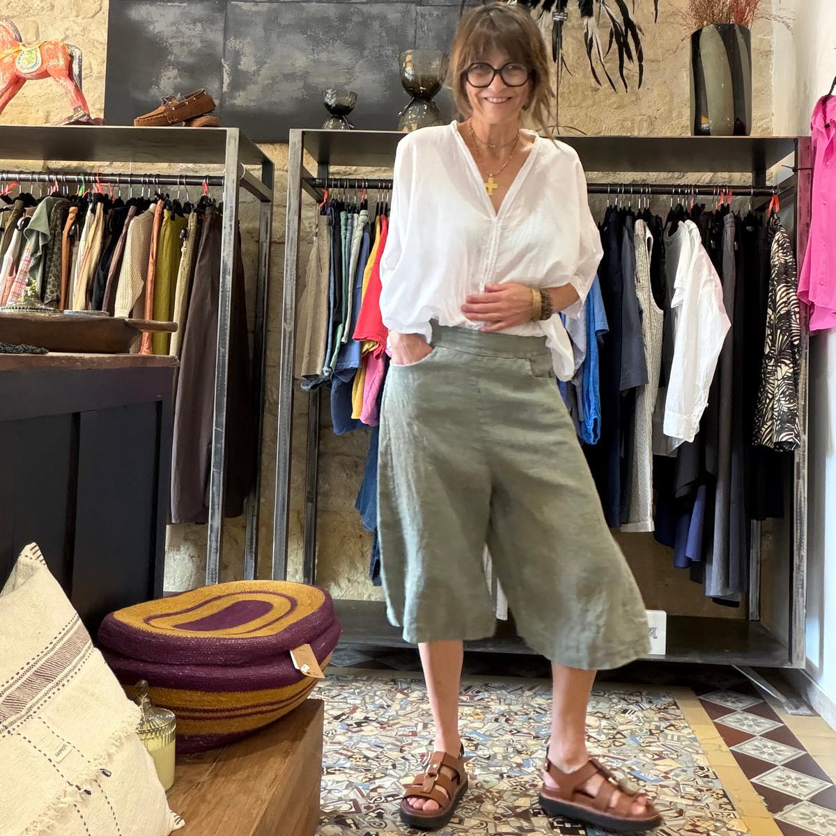 Bermuda Jules kaki - Margot Paris