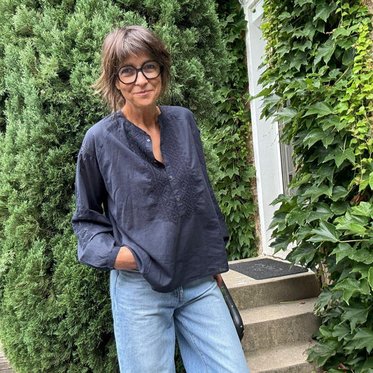 Blouse Céleste en voile de coton