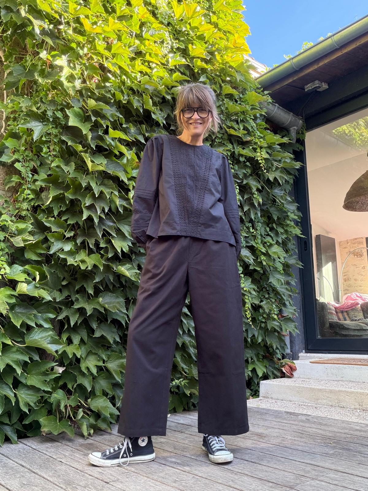 Blouse Clover - black