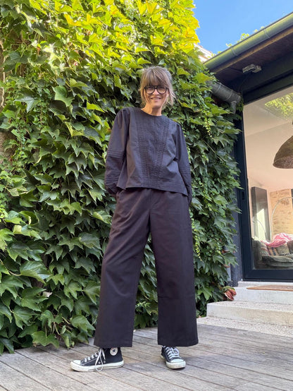 Blouse Clover - black