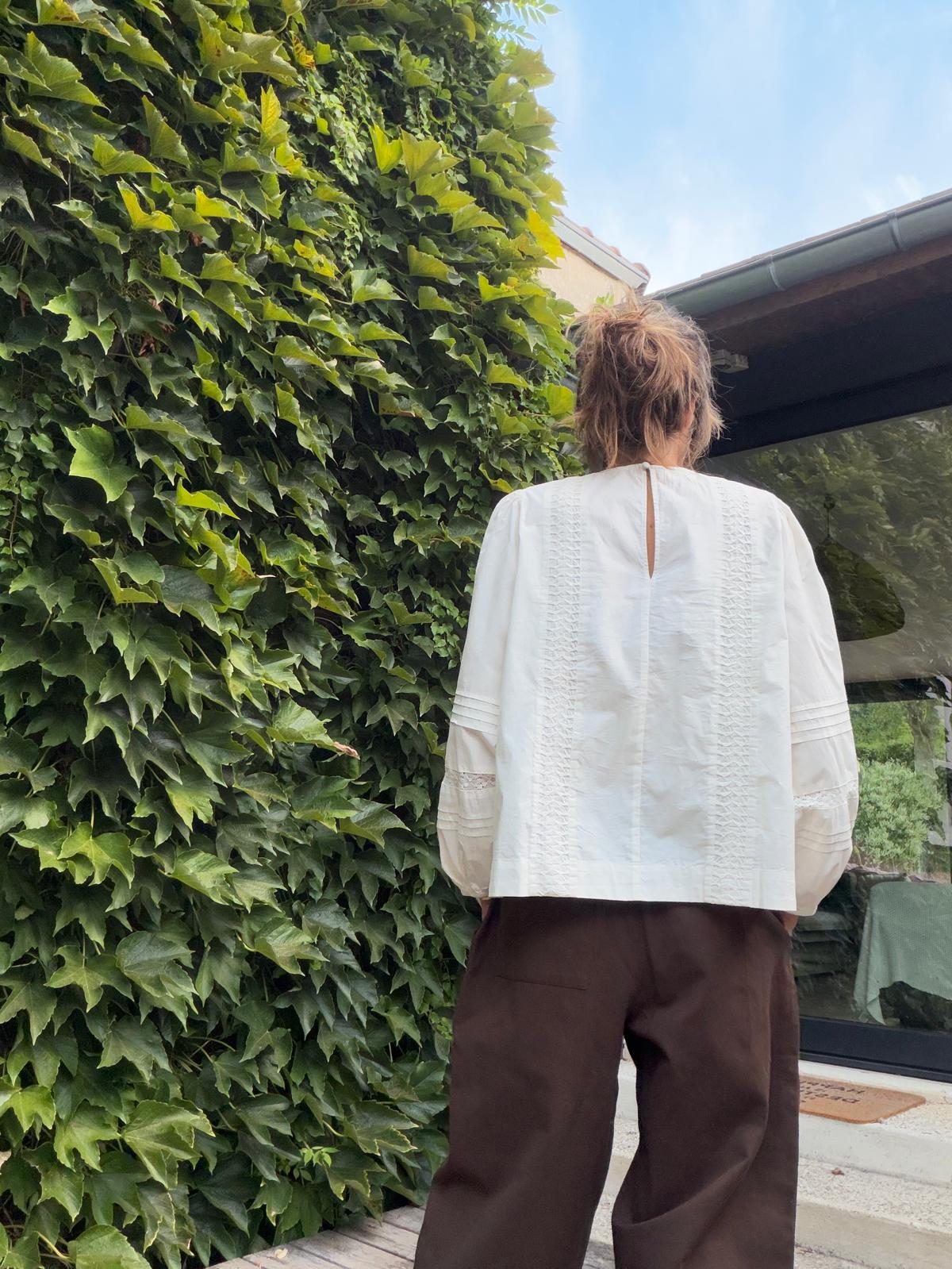 Blouse Clover - white sand