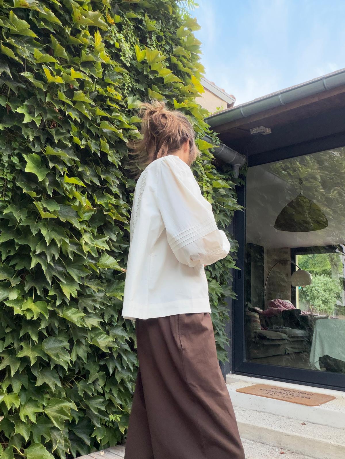 Blouse Clover - white sand