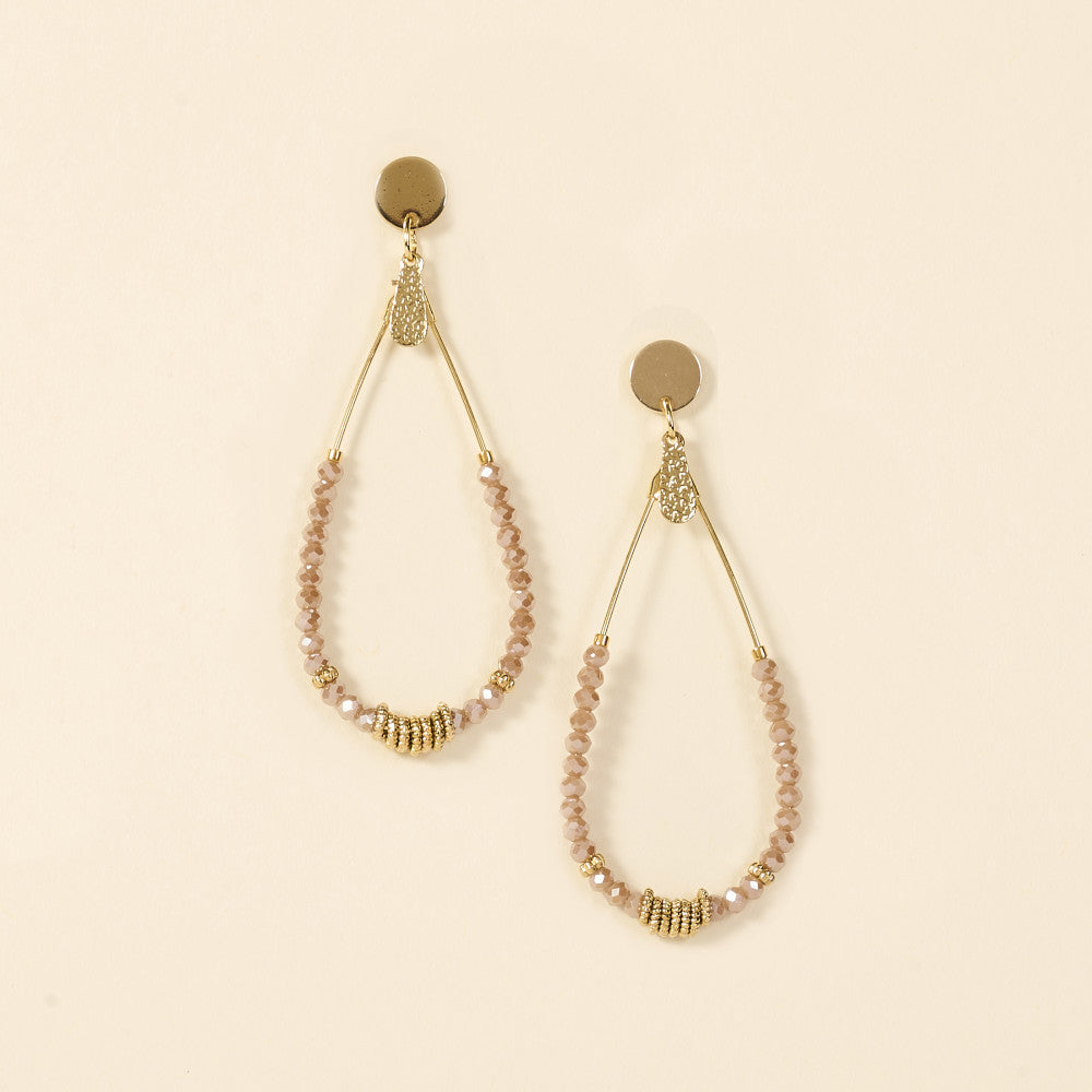 Boucles d'oreilles Bory rose