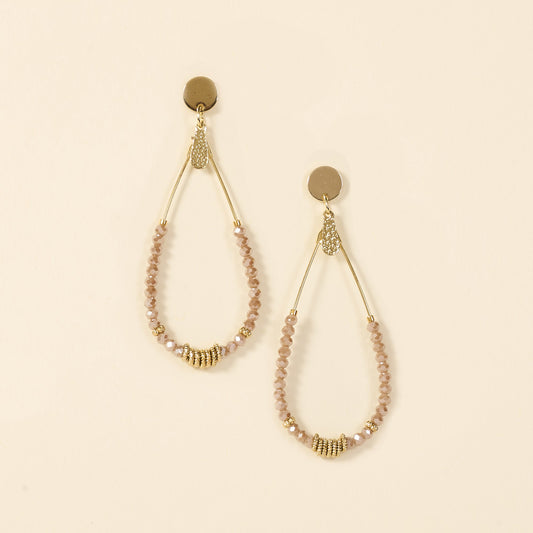 Boucles d'oreilles Bory rose