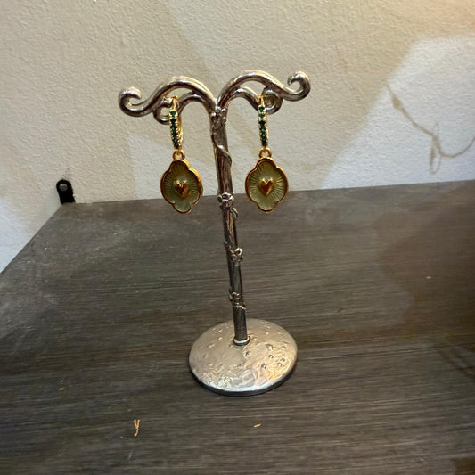 Boucles d'oreilles Iker celadon