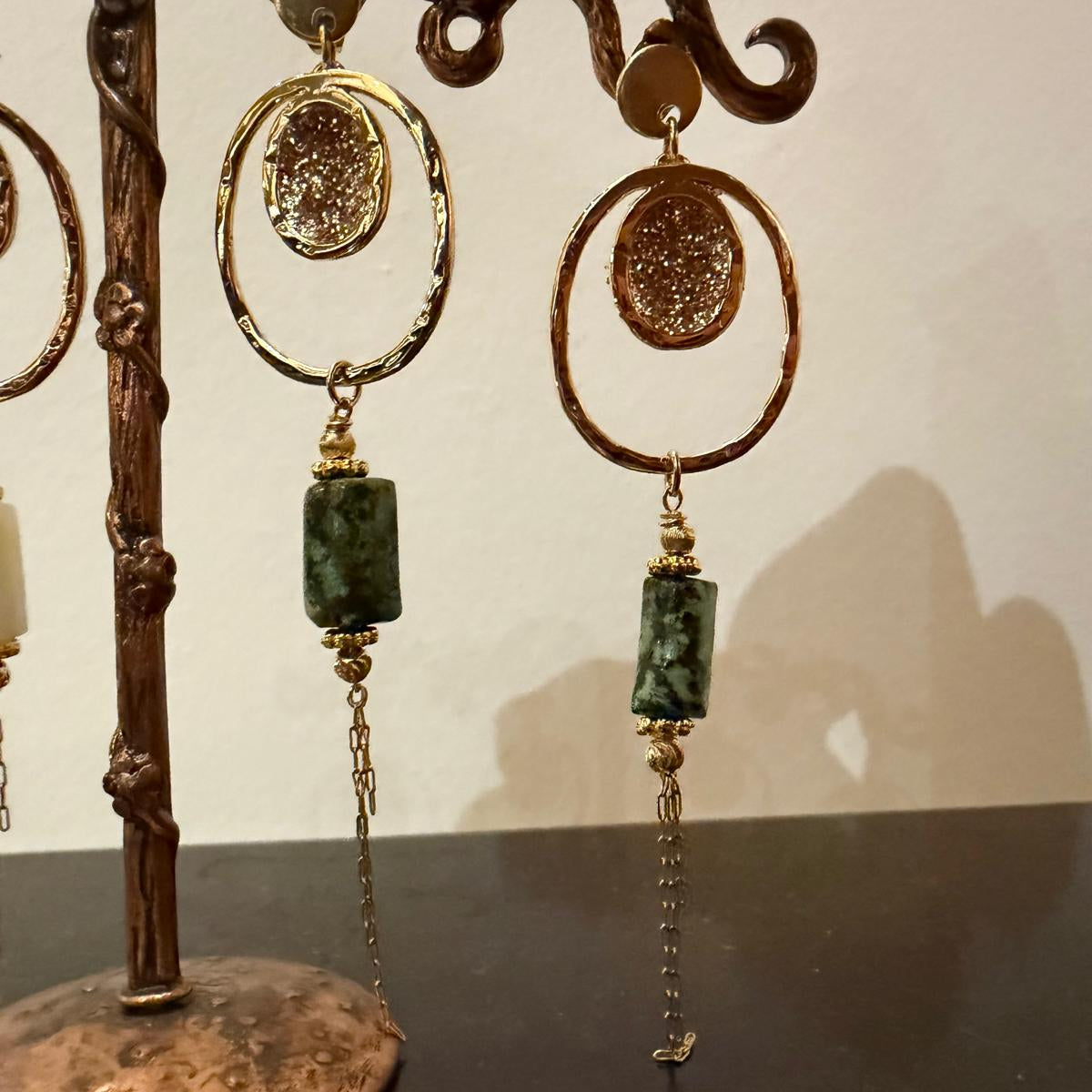 Boucles d'oreilles Leslie Turquoise africaine