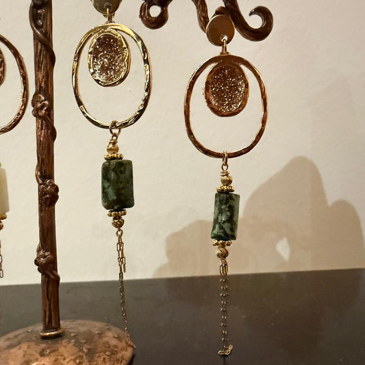 Boucles d'oreilles Leslie Turquoise africaine